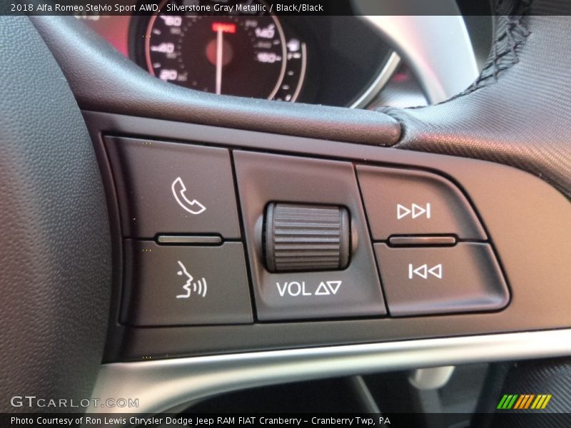 Controls of 2018 Stelvio Sport AWD