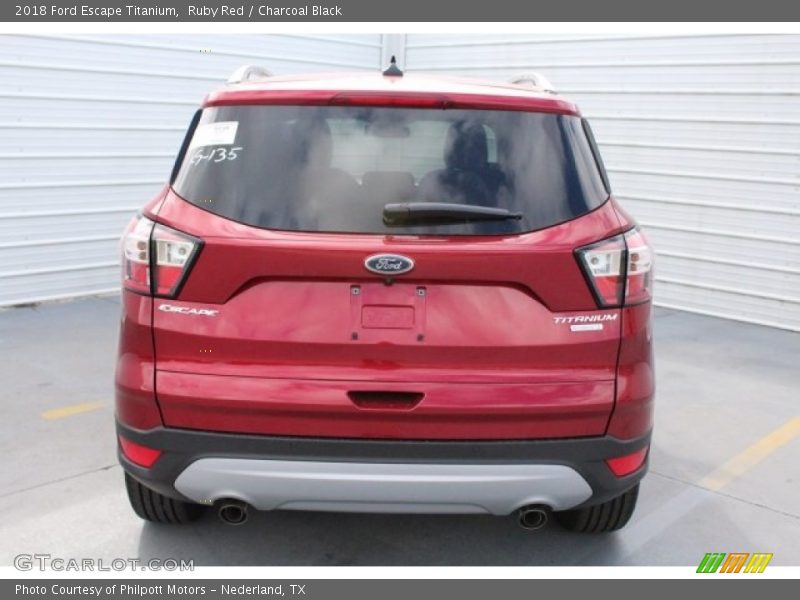 Ruby Red / Charcoal Black 2018 Ford Escape Titanium