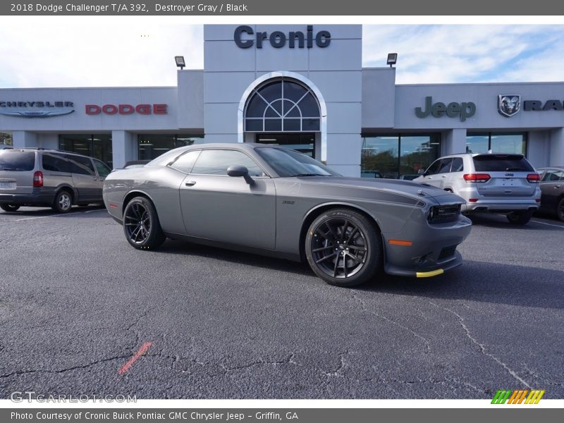Destroyer Gray / Black 2018 Dodge Challenger T/A 392