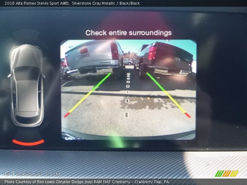 Silverstone Gray Metallic / Black/Black 2018 Alfa Romeo Stelvio Sport AWD
