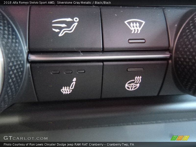 Silverstone Gray Metallic / Black/Black 2018 Alfa Romeo Stelvio Sport AWD