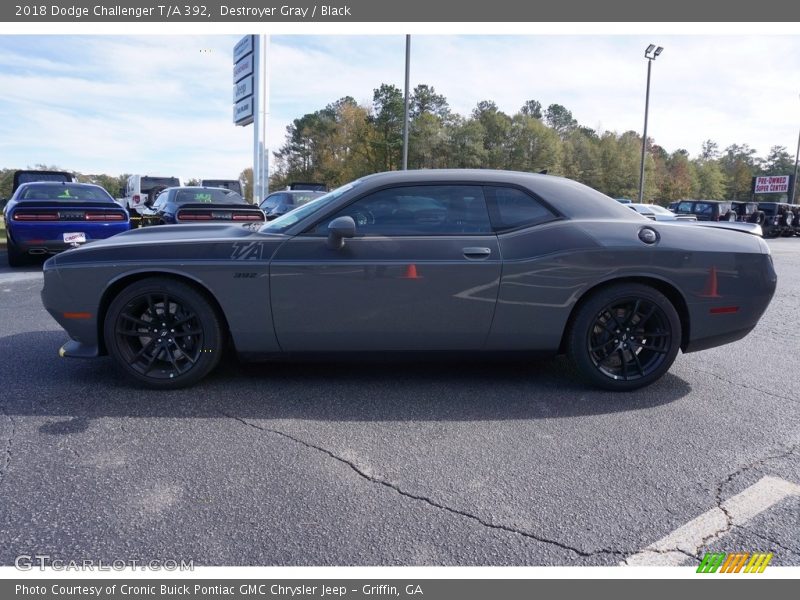 Destroyer Gray / Black 2018 Dodge Challenger T/A 392