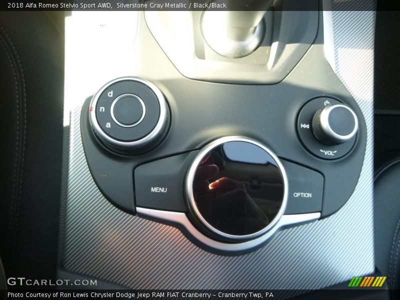 Controls of 2018 Stelvio Sport AWD