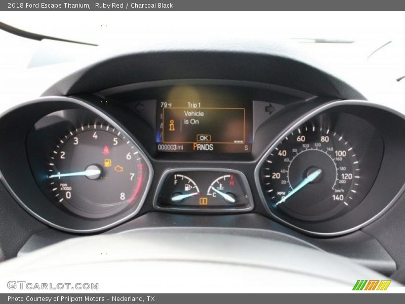 Ruby Red / Charcoal Black 2018 Ford Escape Titanium