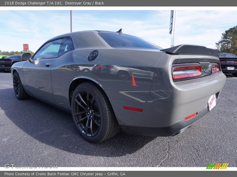 Destroyer Gray / Black 2018 Dodge Challenger T/A 392