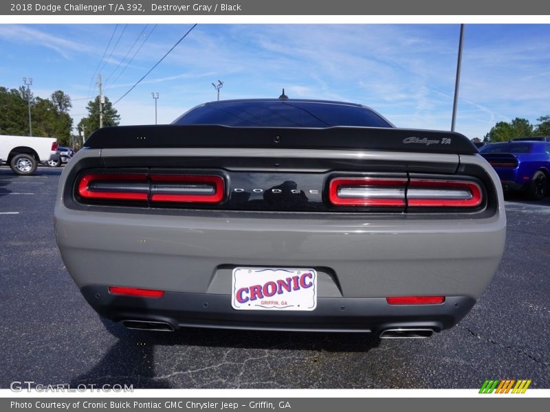 Destroyer Gray / Black 2018 Dodge Challenger T/A 392