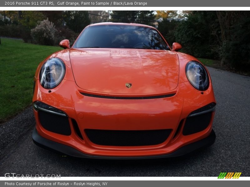Gulf Orange, Paint to Sample / Black/Lava Orange 2016 Porsche 911 GT3 RS