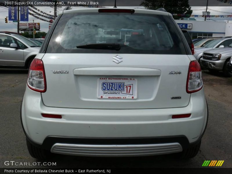 Pearl White / Black 2007 Suzuki SX4 Convenience AWD