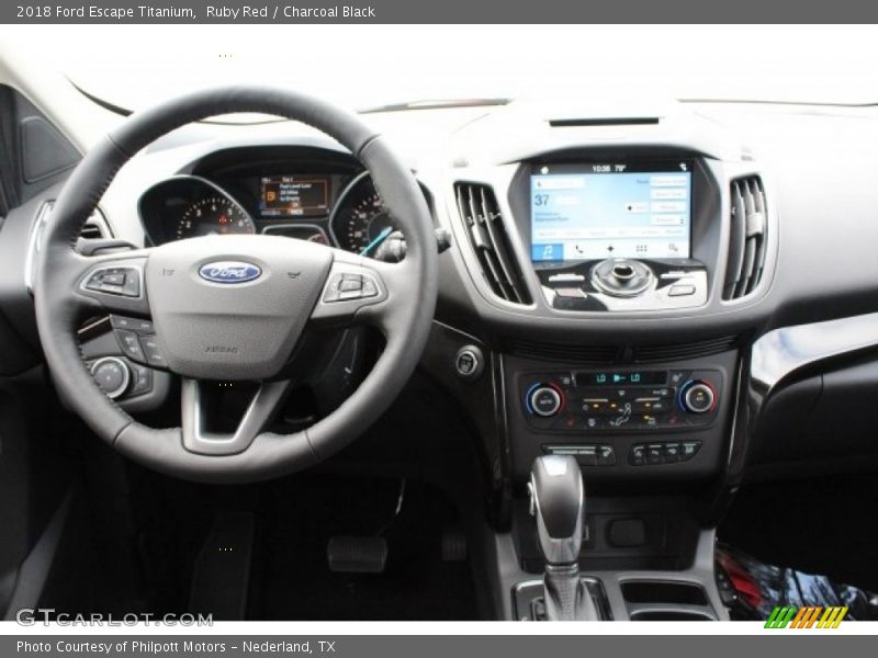 Ruby Red / Charcoal Black 2018 Ford Escape Titanium