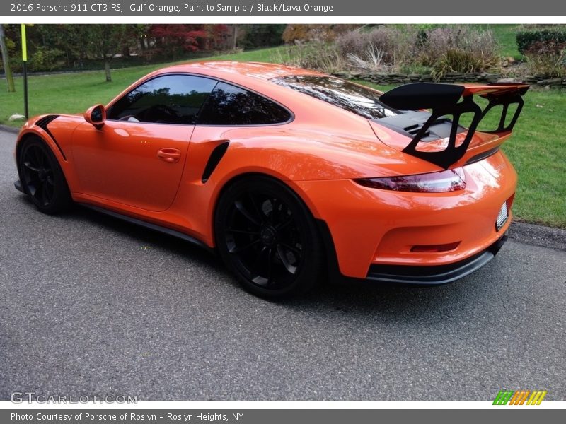 Gulf Orange, Paint to Sample / Black/Lava Orange 2016 Porsche 911 GT3 RS