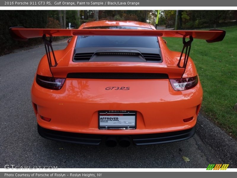 Gulf Orange, Paint to Sample / Black/Lava Orange 2016 Porsche 911 GT3 RS