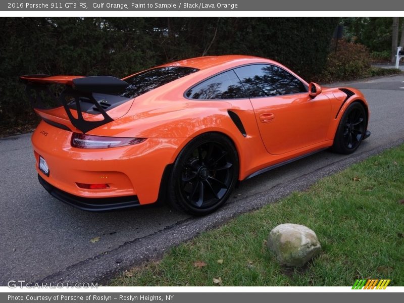 Gulf Orange, Paint to Sample / Black/Lava Orange 2016 Porsche 911 GT3 RS