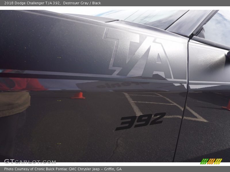 Destroyer Gray / Black 2018 Dodge Challenger T/A 392