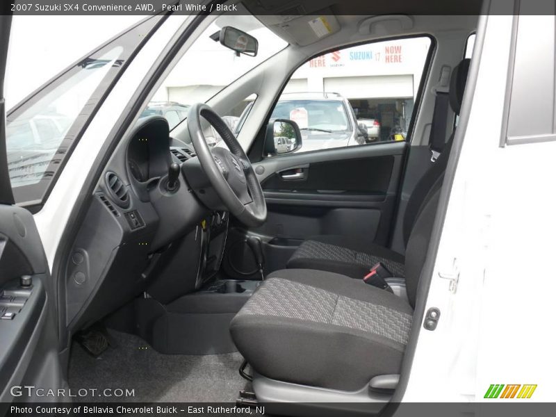Pearl White / Black 2007 Suzuki SX4 Convenience AWD