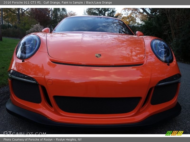 Gulf Orange, Paint to Sample / Black/Lava Orange 2016 Porsche 911 GT3 RS