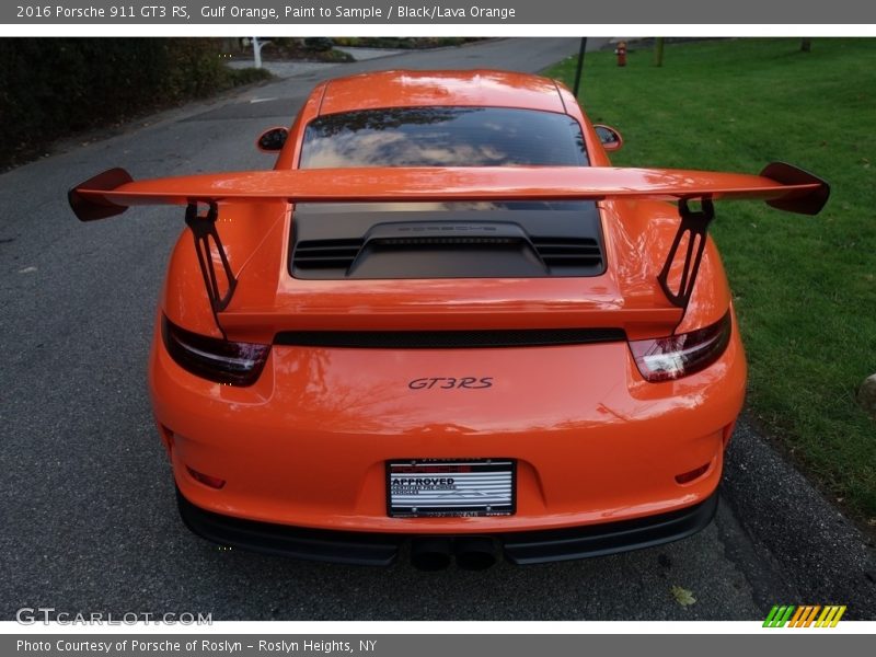 Gulf Orange, Paint to Sample / Black/Lava Orange 2016 Porsche 911 GT3 RS