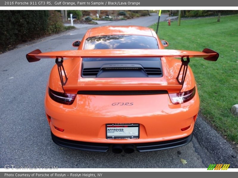 Gulf Orange, Paint to Sample / Black/Lava Orange 2016 Porsche 911 GT3 RS