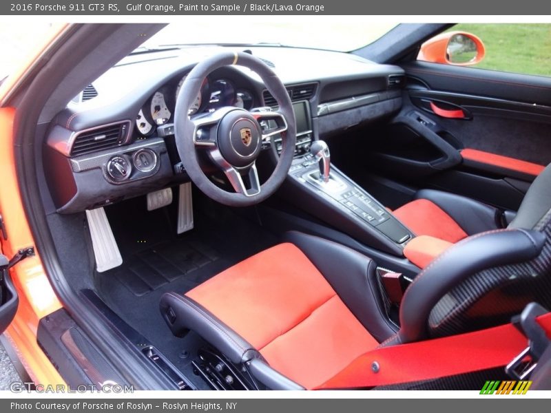  2016 911 GT3 RS Black/Lava Orange Interior