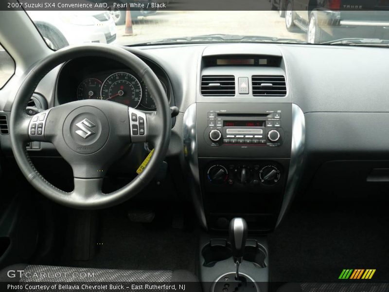 Pearl White / Black 2007 Suzuki SX4 Convenience AWD
