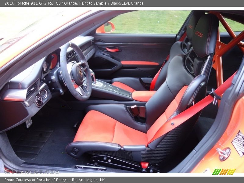 Front Seat of 2016 911 GT3 RS