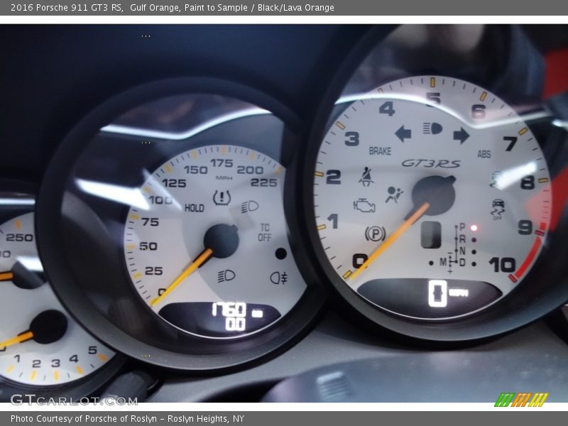  2016 911 GT3 RS GT3 RS Gauges