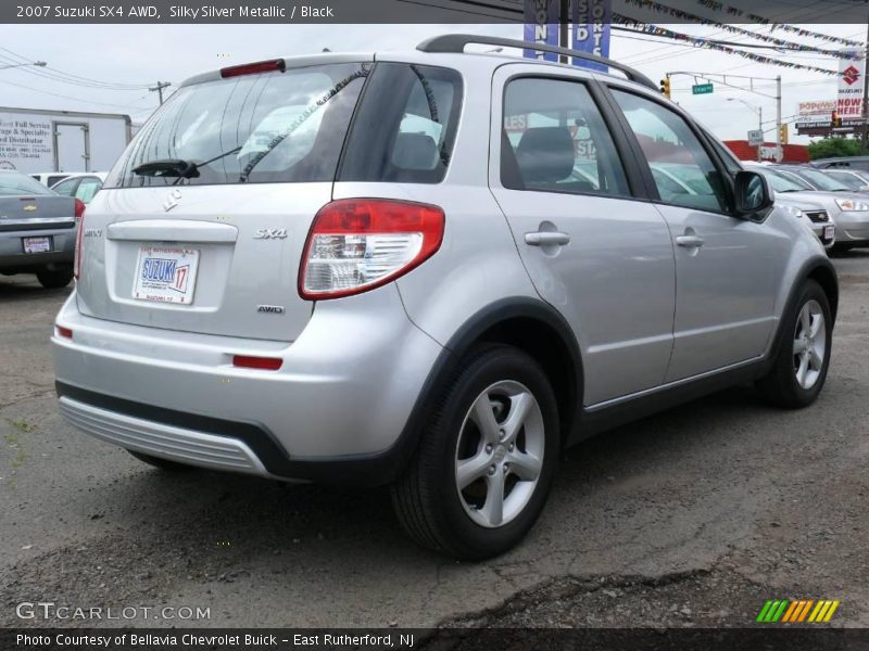 Silky Silver Metallic / Black 2007 Suzuki SX4 AWD