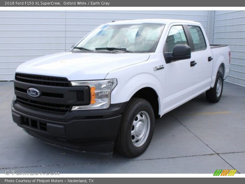 Oxford White / Earth Gray 2018 Ford F150 XL SuperCrew