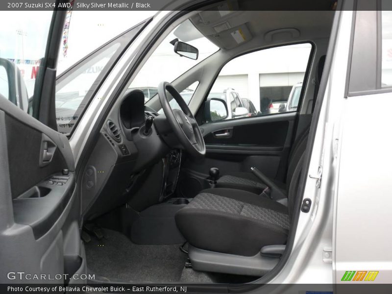 Silky Silver Metallic / Black 2007 Suzuki SX4 AWD