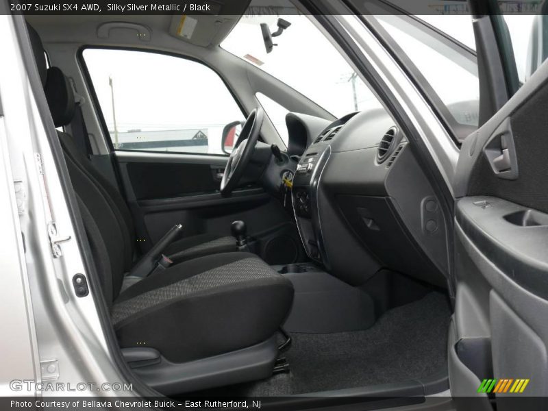 Silky Silver Metallic / Black 2007 Suzuki SX4 AWD