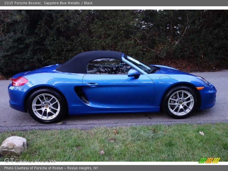 Sapphire Blue Metallic / Black 2015 Porsche Boxster