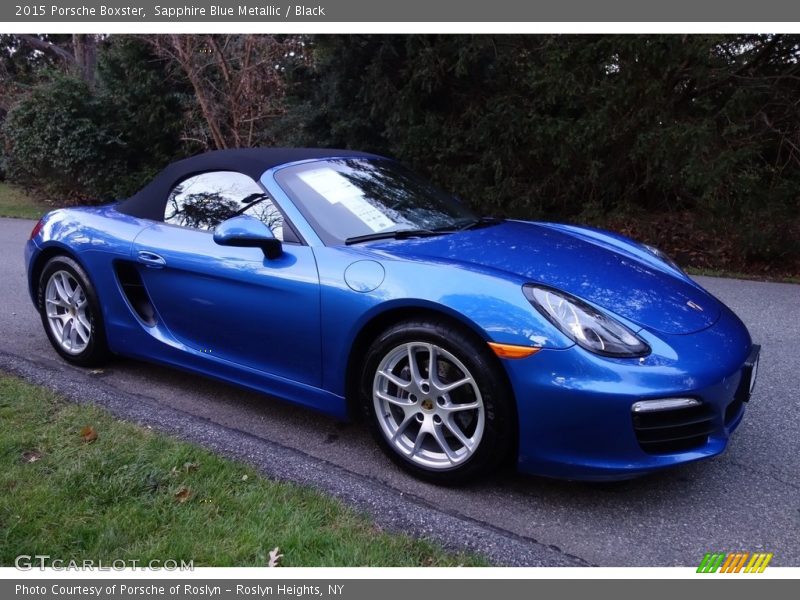 Sapphire Blue Metallic / Black 2015 Porsche Boxster