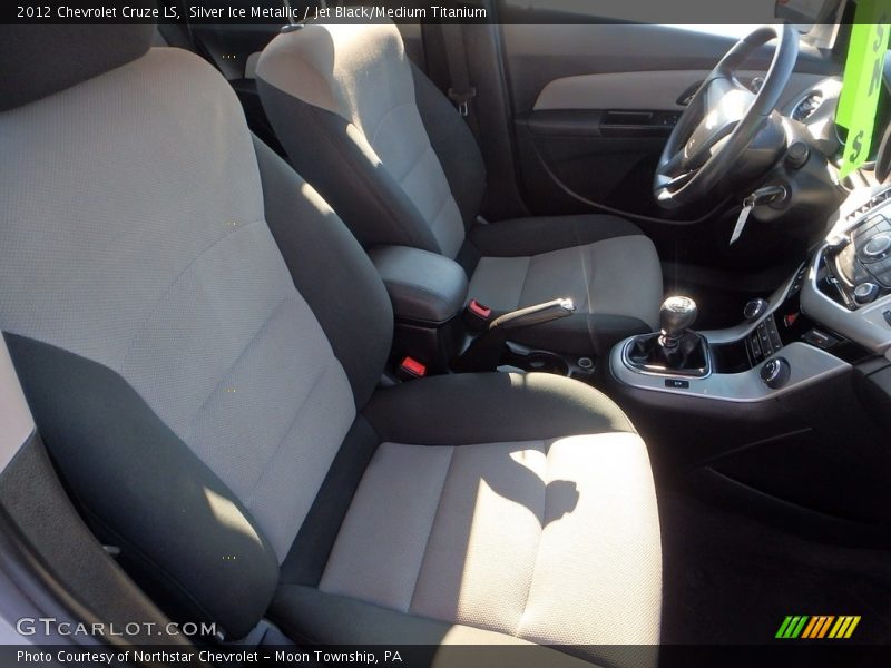 Silver Ice Metallic / Jet Black/Medium Titanium 2012 Chevrolet Cruze LS
