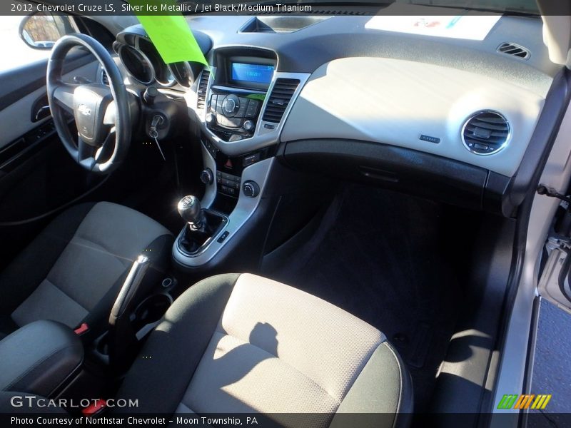 Silver Ice Metallic / Jet Black/Medium Titanium 2012 Chevrolet Cruze LS