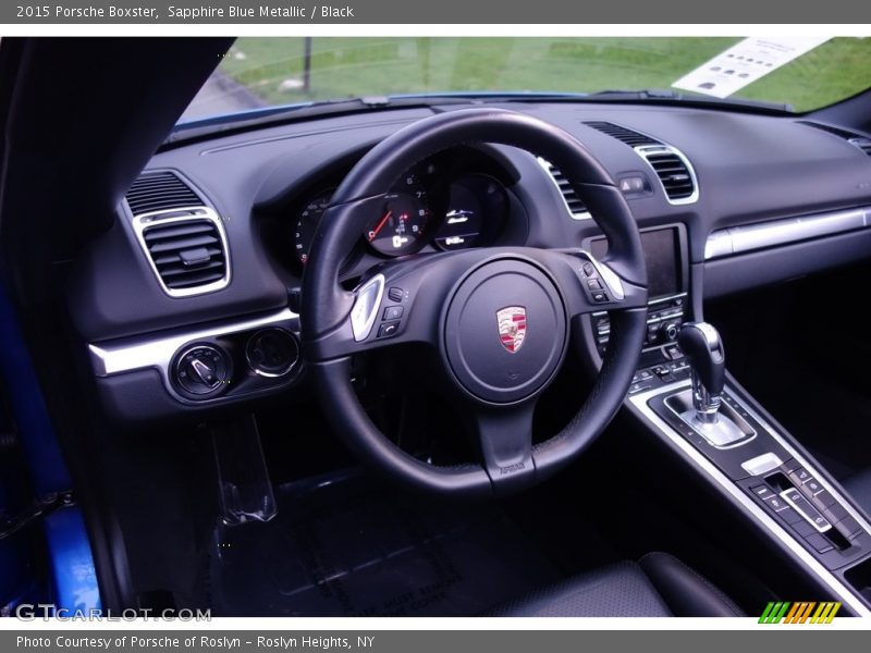 Sapphire Blue Metallic / Black 2015 Porsche Boxster