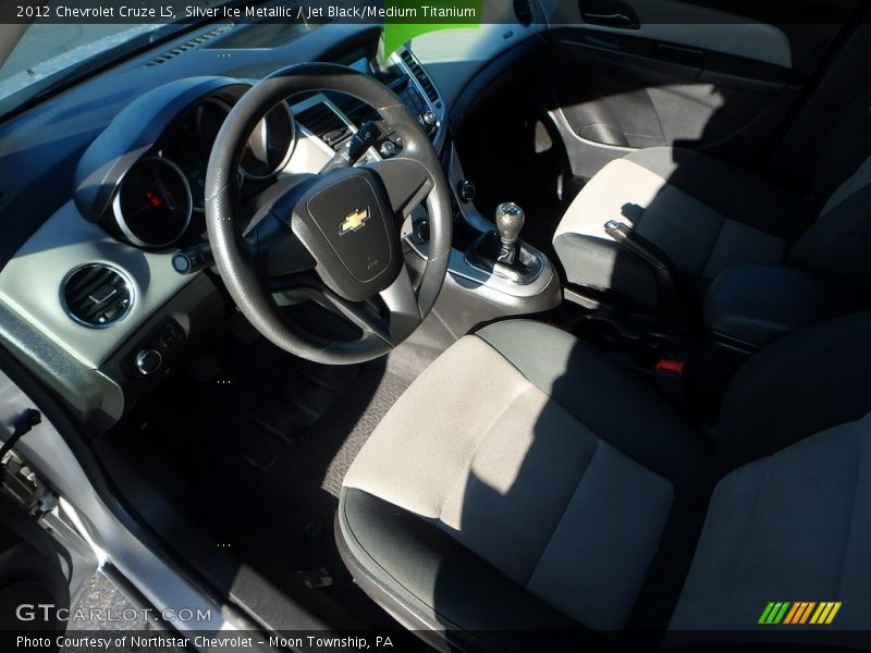 Silver Ice Metallic / Jet Black/Medium Titanium 2012 Chevrolet Cruze LS