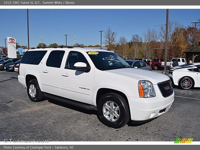 Summit White / Ebony 2013 GMC Yukon XL SLT