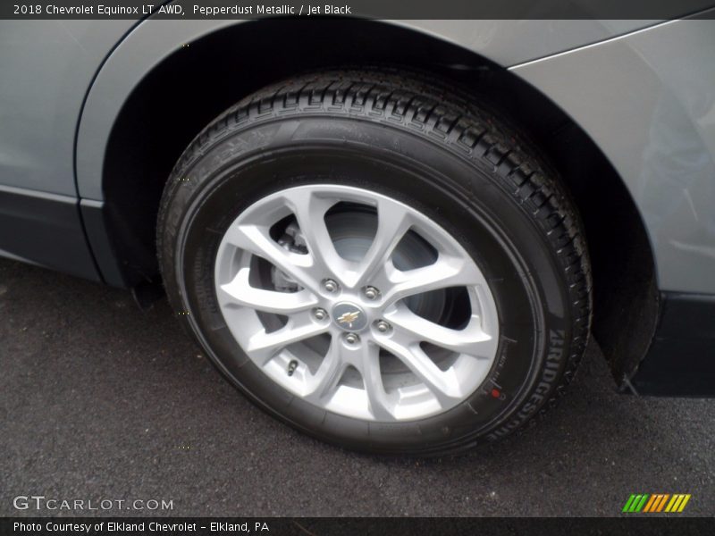 Pepperdust Metallic / Jet Black 2018 Chevrolet Equinox LT AWD