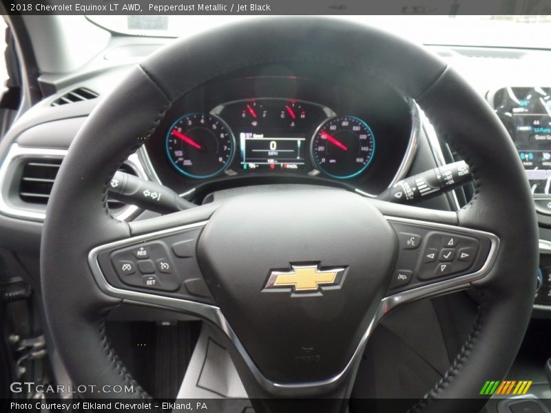 Pepperdust Metallic / Jet Black 2018 Chevrolet Equinox LT AWD