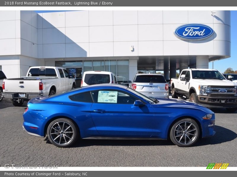  2018 Mustang EcoBoost Fastback Lightning Blue