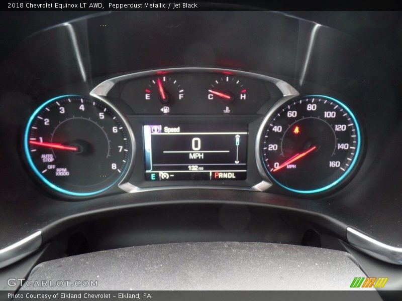 Pepperdust Metallic / Jet Black 2018 Chevrolet Equinox LT AWD