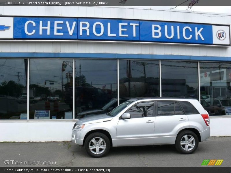 Quicksilver Metallic / Black 2008 Suzuki Grand Vitara Luxury
