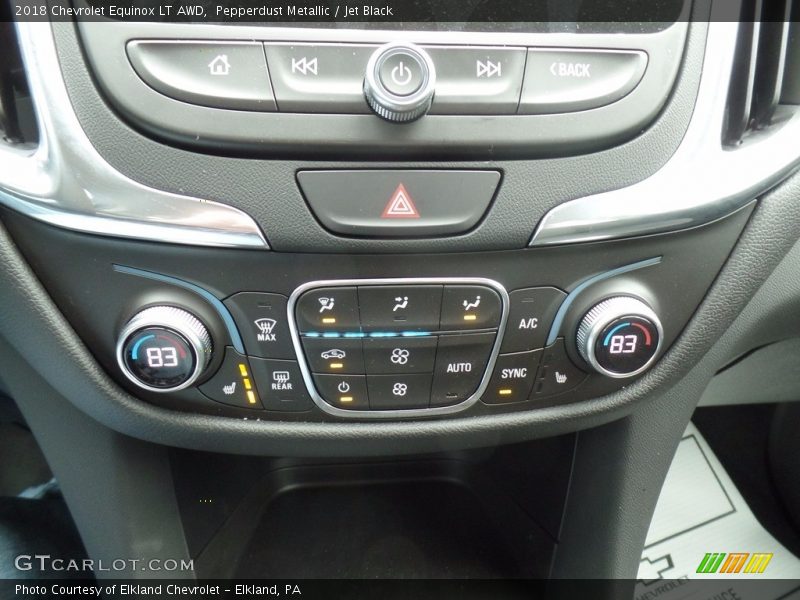 Pepperdust Metallic / Jet Black 2018 Chevrolet Equinox LT AWD