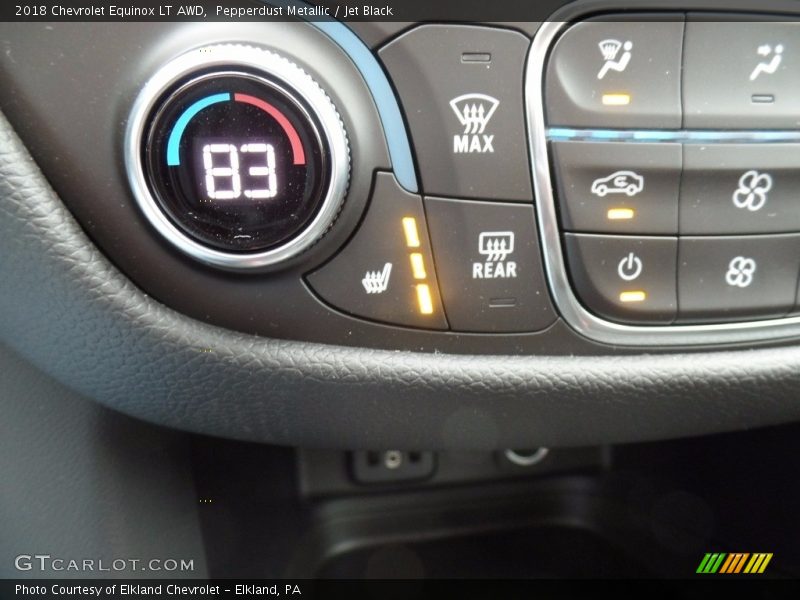 Pepperdust Metallic / Jet Black 2018 Chevrolet Equinox LT AWD