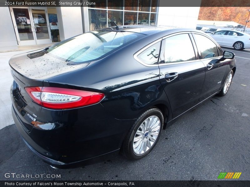 Sterling Gray / Dune 2014 Ford Fusion Hybrid SE