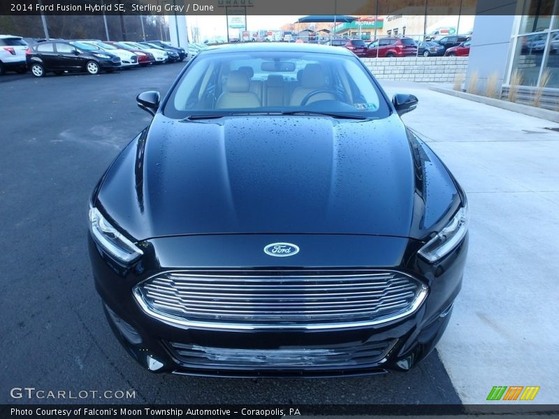 Sterling Gray / Dune 2014 Ford Fusion Hybrid SE