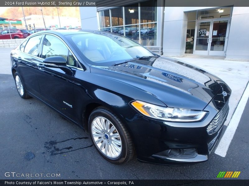 Sterling Gray / Dune 2014 Ford Fusion Hybrid SE