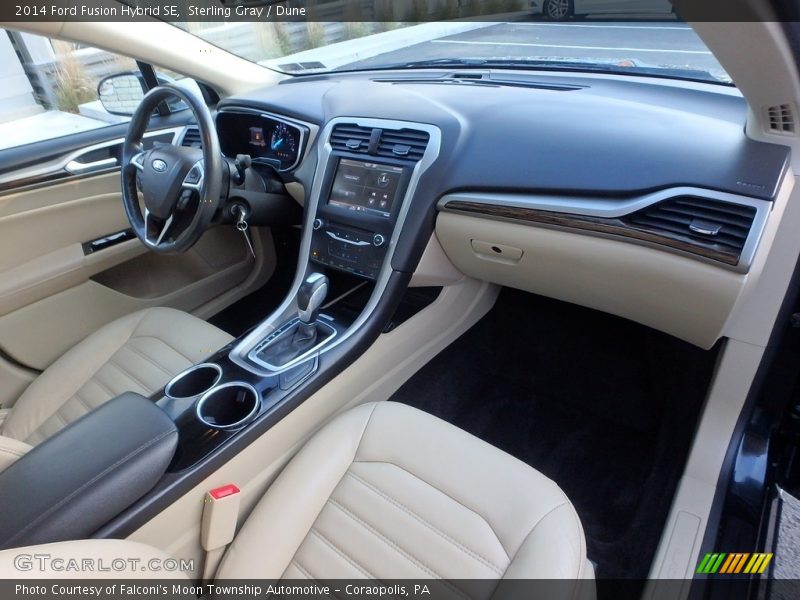 Sterling Gray / Dune 2014 Ford Fusion Hybrid SE