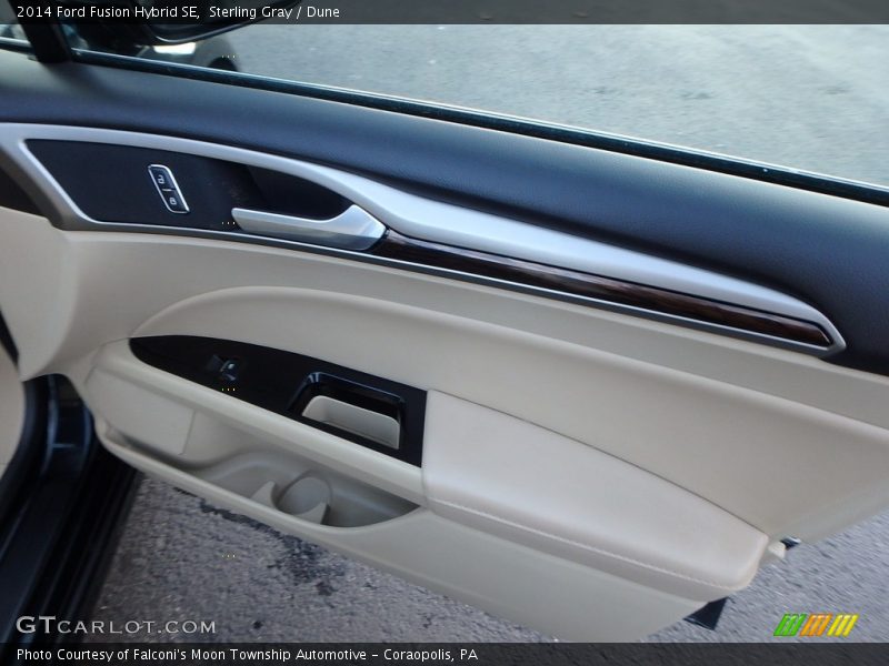 Sterling Gray / Dune 2014 Ford Fusion Hybrid SE