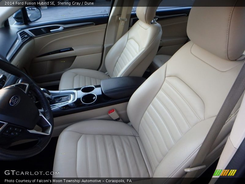 Sterling Gray / Dune 2014 Ford Fusion Hybrid SE