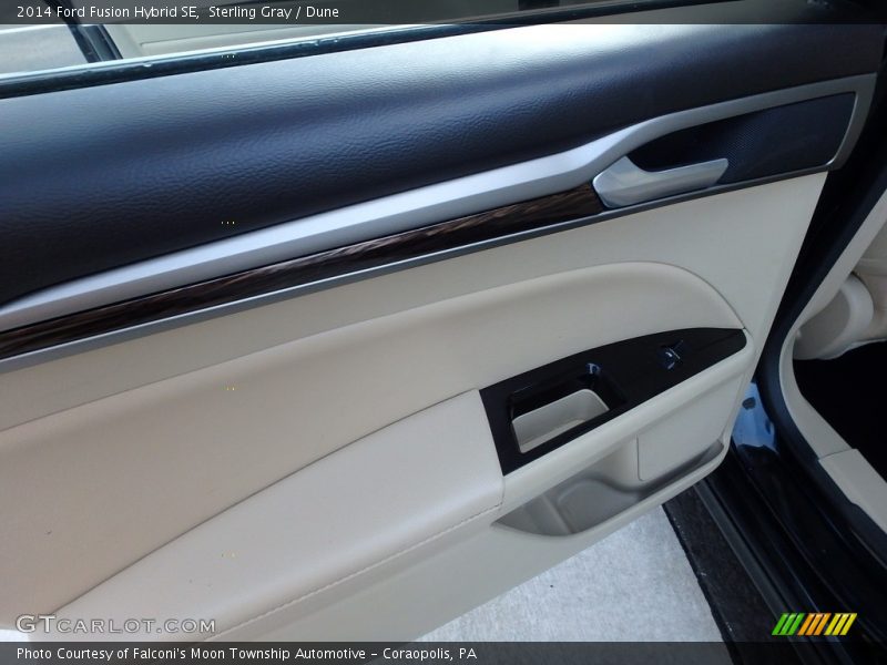 Sterling Gray / Dune 2014 Ford Fusion Hybrid SE
